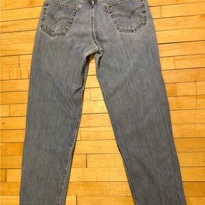Vintage 90s Levis 550 Faded Relaxed Fit Denim Jeans Made In USA Size 33x34